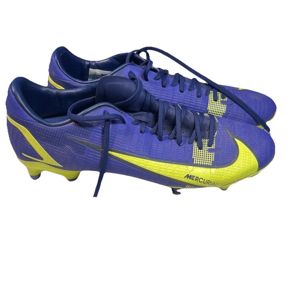 Nike Mercurial Cleats Vapor 14 Academy FG MG Lapis Volt CU5691-474 Mens 7‎ EUC
